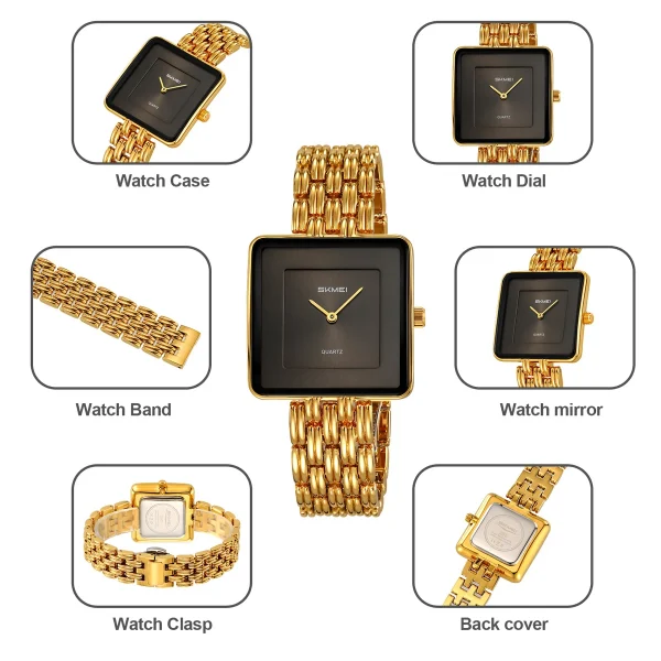 Skmei 2372 Elegant Minimalist Quartz Watch for Women (30M Waterproof) - Image 5