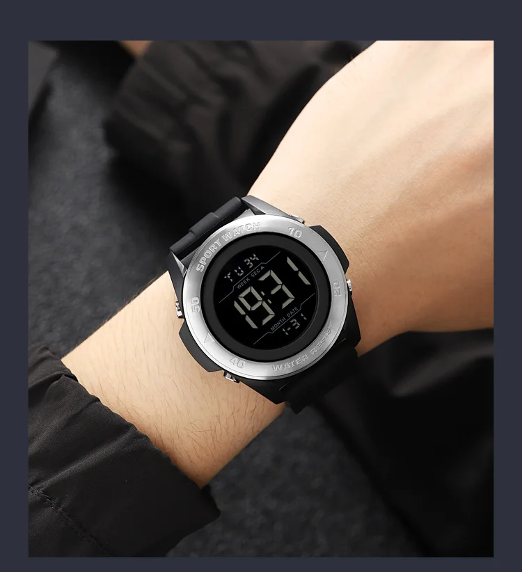 SKMEI Creative Alarm Chrono Digital Watch Countdown Military Sports Wristwatch For Men Women Waterproof Date Electronics Watches