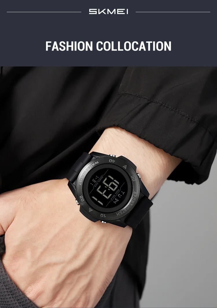 SKMEI Creative Alarm Chrono Digital Watch Countdown Military Sports Wristwatch For Men Women Waterproof Date Electronics Watches