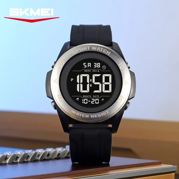 SKMEI 2485 Multifunction Digital Sports Watch with Chronograph and Countdown (50M Waterproof)