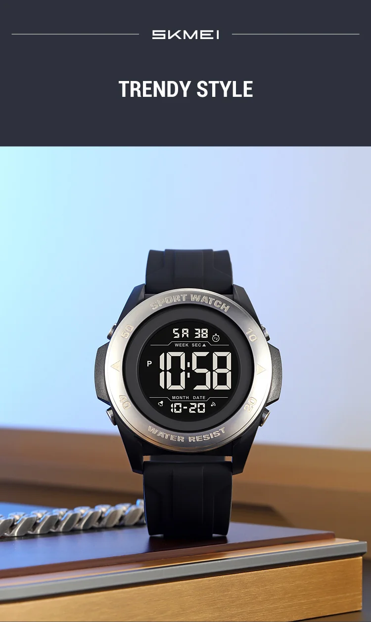 SKMEI Creative Alarm Chrono Digital Watch Countdown Military Sports Wristwatch For Men Women Waterproof Date Electronics Watches