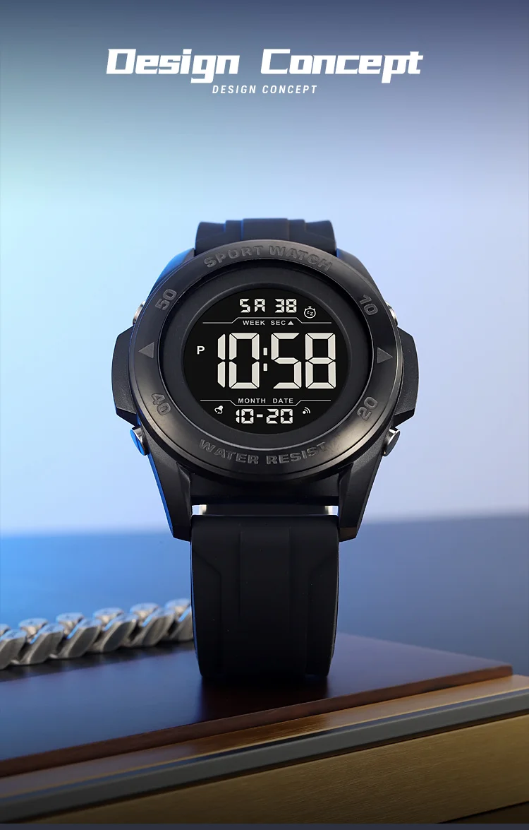 SKMEI Creative Alarm Chrono Digital Watch Countdown Military Sports Wristwatch For Men Women Waterproof Date Electronics Watches