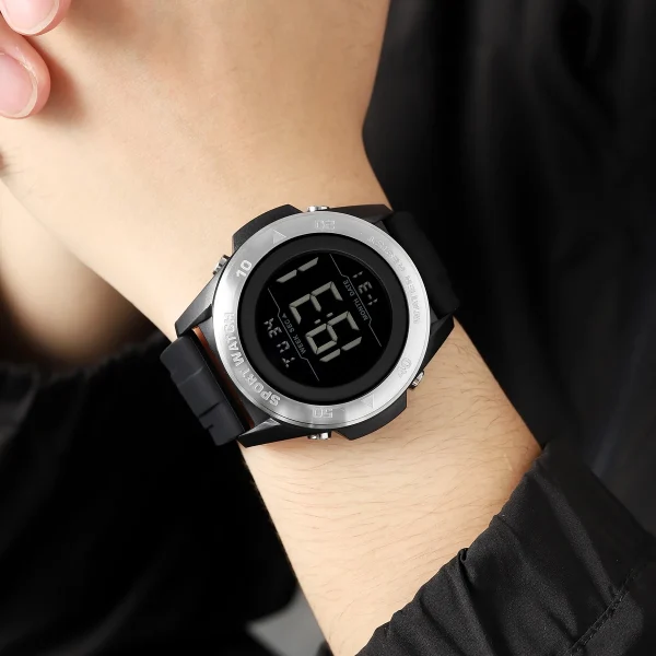 SKMEI 2485 Multifunction Digital Sports Watch with Chronograph and Countdown (50M Waterproof) - Image 3