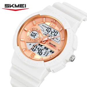 SKMEI 2477 Multifunction Digital Sports Watch with Dual Time and LED Light for Men (50M Waterproof)