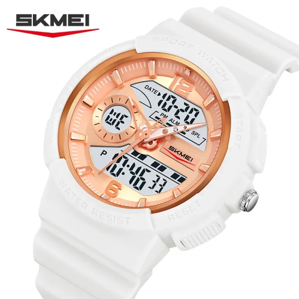 SKMEI 2477 Multifunction Digital Sports Watch with Dual Time and LED Light for Men (50M Waterproof)
