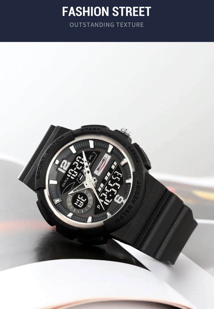 SKMEI Creative Fashion Digital Electronics Watch Sport LED Light Quartz Watches For Men Waterproof Alarm Wristwatch Reloj Hombre