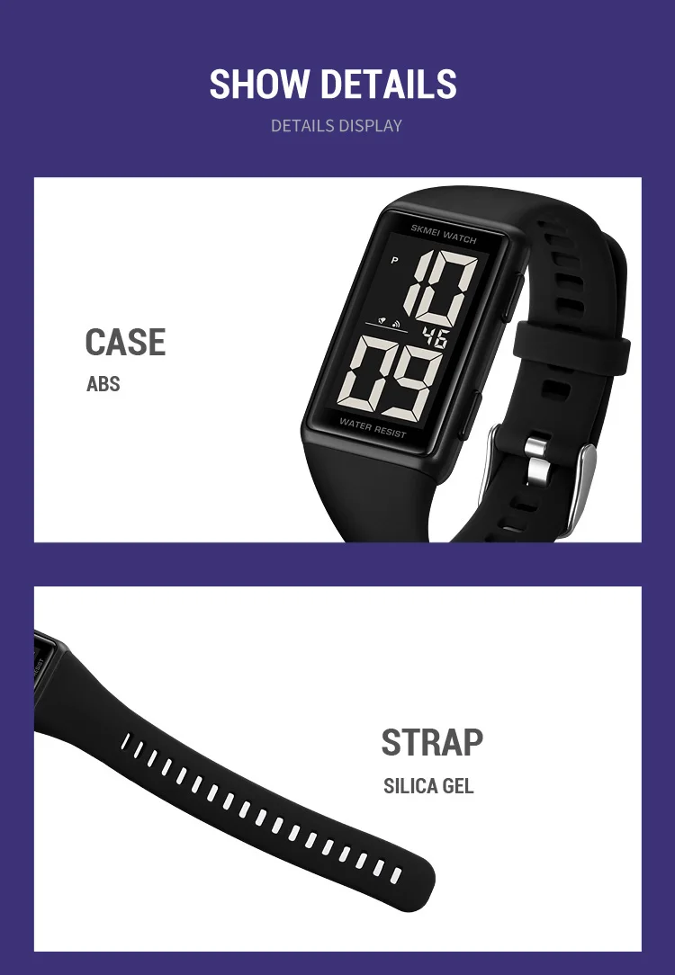 SKMEI Creative Back Light Display Digital Watches For Men Women Waterproof Electronics Wristwtatch Lady Chrono Watch reloj mujer