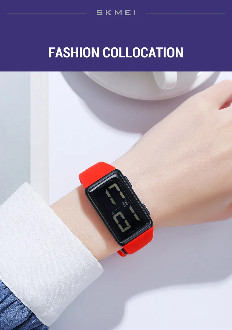 SKMEI Creative Back Light Display Digital Watches For Men Women Waterproof Electronics Wristwtatch Lady Chrono Watch reloj mujer