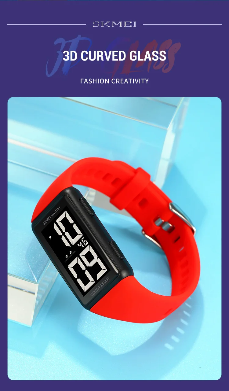 SKMEI Creative Back Light Display Digital Watches For Men Women Waterproof Electronics Wristwtatch Lady Chrono Watch reloj mujer