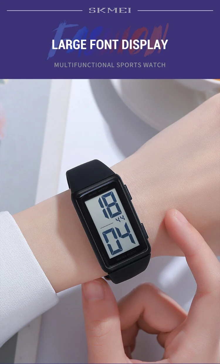 SKMEI Creative Back Light Display Digital Watches For Men Women Waterproof Electronics Wristwtatch Lady Chrono Watch reloj mujer