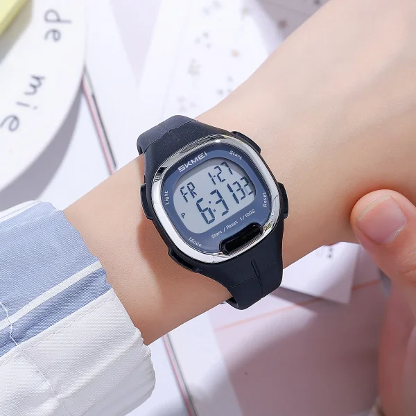 SKMEI 2457 Creative Digital Sports Watch with Chronograph and Backlight (50M Waterproof) - Image 3