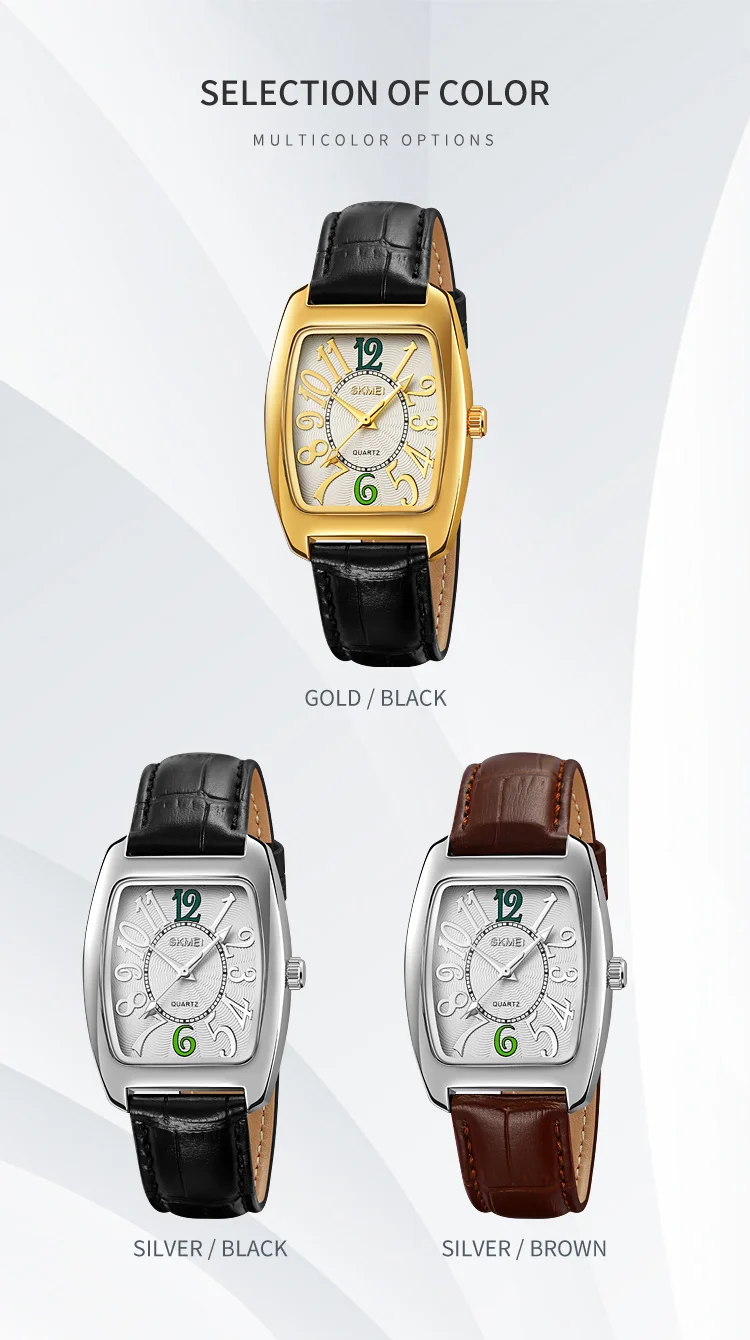 SKMEI Creative Quartz Movement Watches For Men Women Simple Wristwatch Fashion Design Waterproof Elegant Lady Watch Reloj Hombre