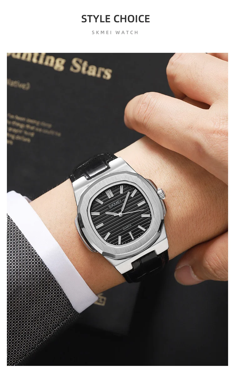 SKMEI Male Fashion Business Quartz Movement Watches Sports Time Watch For Men Women Waterproof Ladies Wristwatch Horloges Mannen