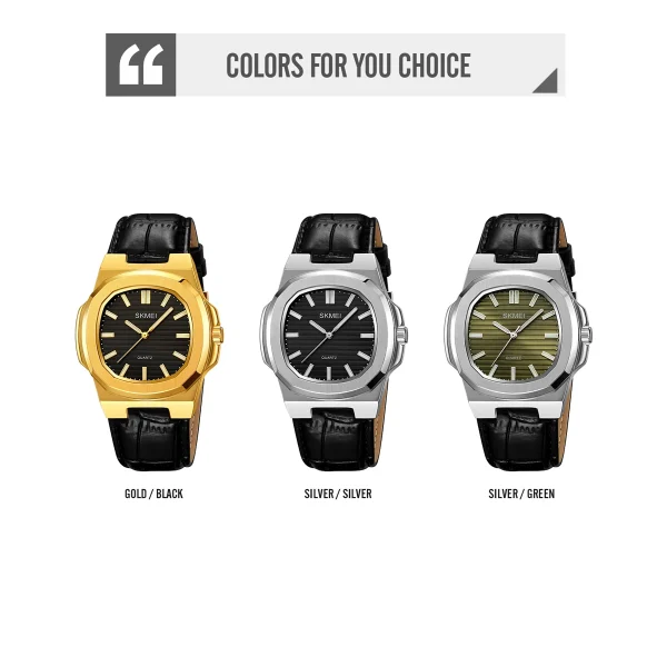 SKMEI 2512 Business Quartz Dress Watch for Men and Women (30M Waterproof) - Image 4