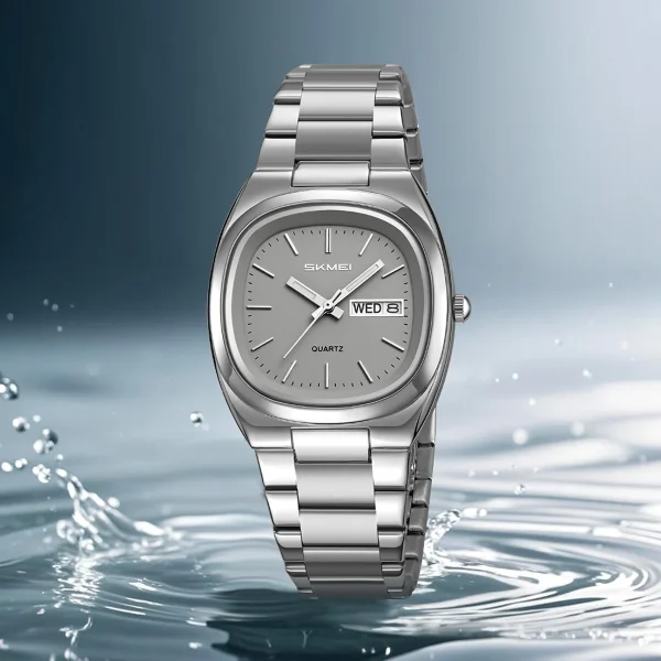 SKMEI 2420 Multifunctional Quartz Watch with Week and Date Display for Men Women (30M Waterproof) - Image 2