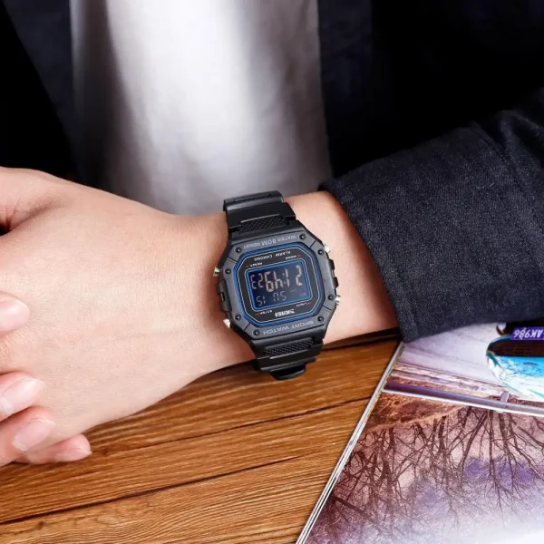 SKMEI 1496 Multifunction Digital Sports Watch with Stopwatch and Alarm for Men Women (50M Waterproof) - Image 3