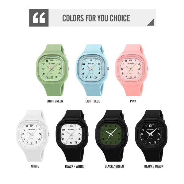 Skmei 2501 Creative Sports Shockproof Quartz Watch for Men Women Students (30M Waterproof) - Image 5