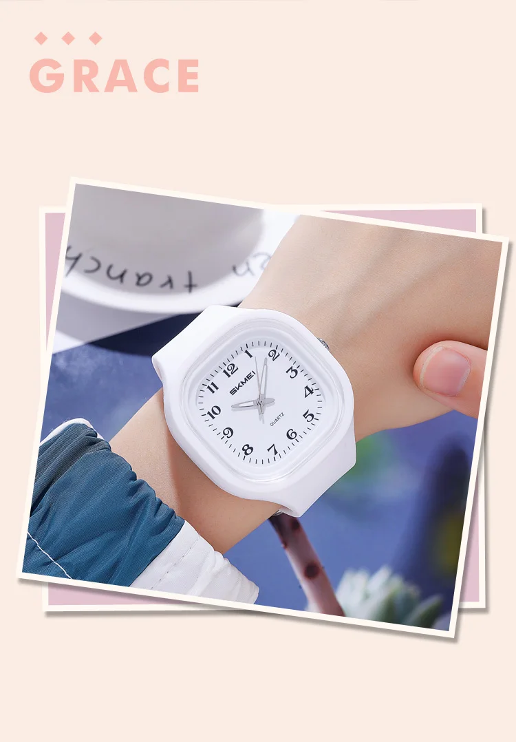 SKMEI Creative Sports Shockproof Quartz Watch For Men Women Students Casual 5Bar Waterproof Electronics Wristwatch Reloj Hombre