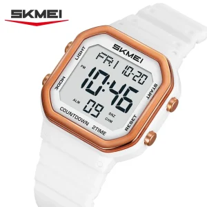SKMEI 2439 Multifunction Digital Sports Watch with EL Light and Countdown (50M Waterproof)