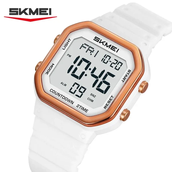 SKMEI 2439 Multifunction Digital Sports Watch with EL Light and Countdown (50M Waterproof)