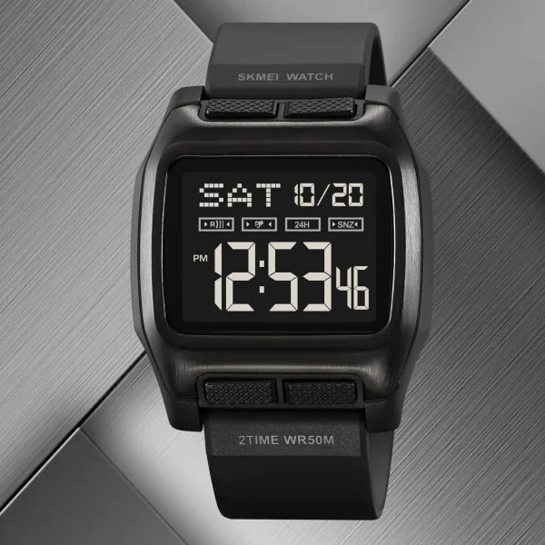SKMEI 2193 Multifunction Digital Sports Watch with Dual Time and Countdown for Men Women (50M Waterproof)