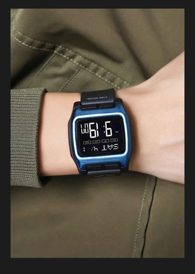 SKMEI Shockproof Digital Wristwatch For Men Women 5Bar Waterproof Back Light Display Chrono Electronic Male Watches reloj hombre