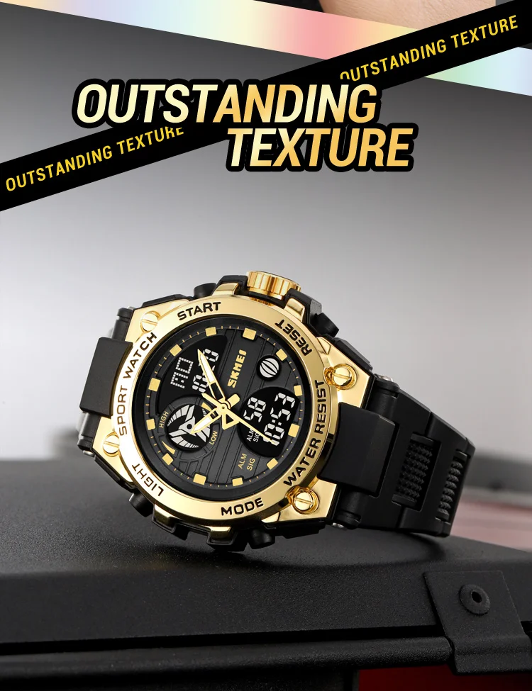 SKMEI Creative Dual Time Display Digital Electronics Watch Sports Watches For Men Women Fashion Waterproof Quartz Wristwatches
