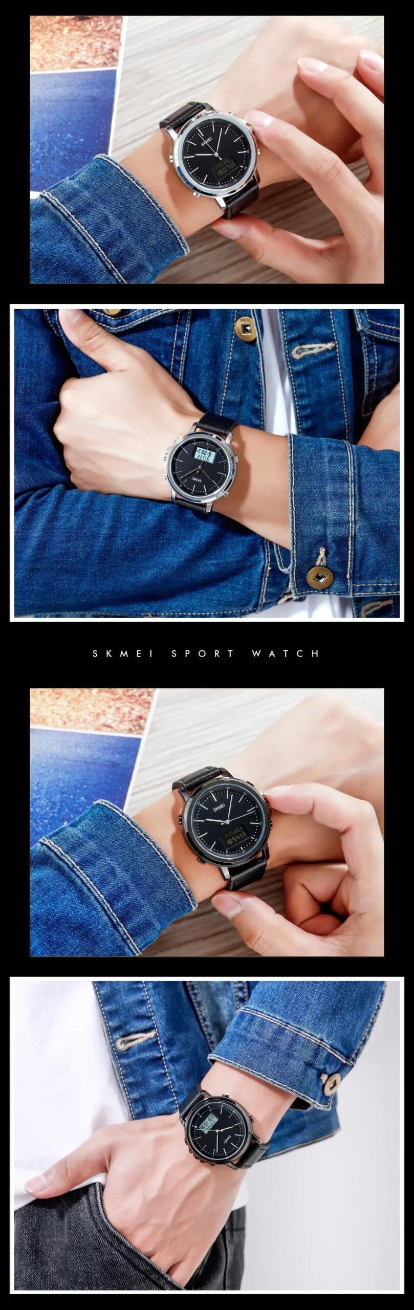 SKMEI 1652 Multifunction Digital Watch with Dual Time and Alarm (30M Waterproof)