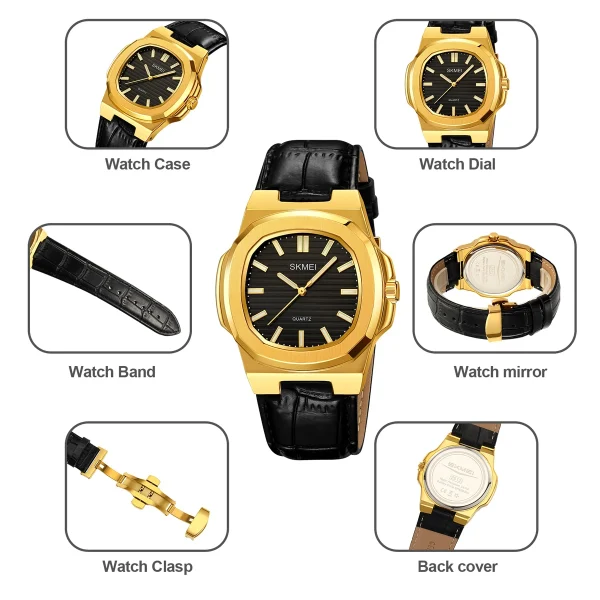 SKMEI 2512 Simple Fashion Business Quartz Watch for Men and Women (30M Waterproof) - Image 5