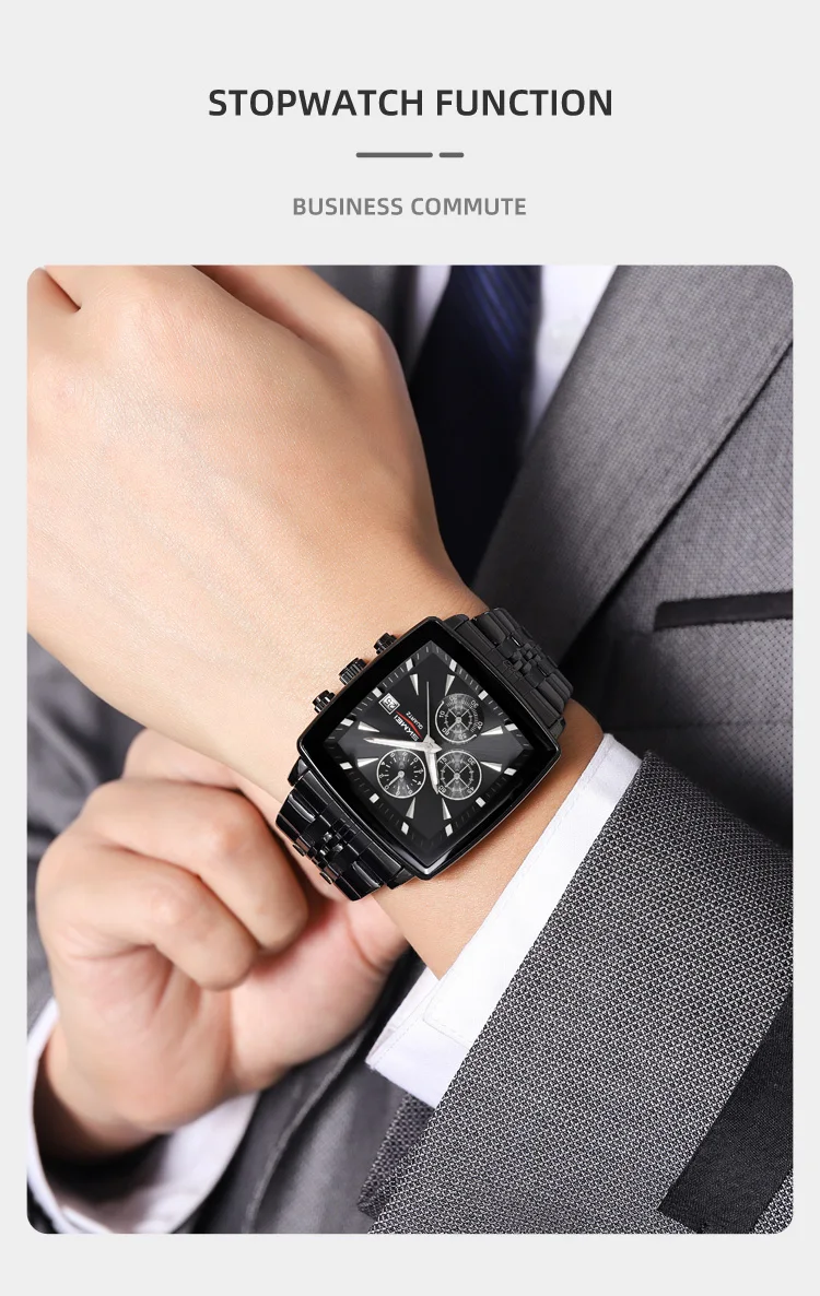 SKMEI Stainless Steel Strip Quartz Watch For Men Women Business Wristwatch Fashion Waterproof Stopwatch Male Watch Reloj Hombre