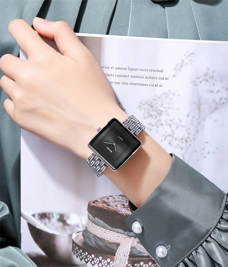 SKMEI Creative Lady Quartz Wristwatch Stainless Steel Strip Elegant Sweet Watch For Women Fashion Waterproof Watch Reloj Mujer