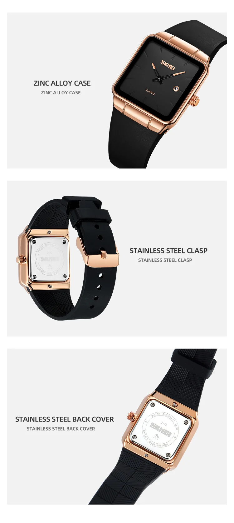 SKMEI Creative Fashion Elegant Quartz Watches For Women Casual Simple Luxury Wristwatch Waterproof Date Female Watch Reloj Mujer