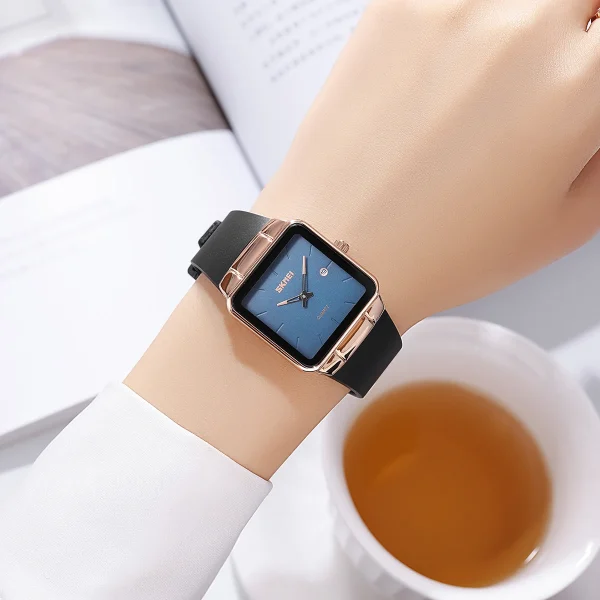 Skmei 2173 Elegant Quartz Dress Watch for Women with Date (30M Waterproof) - Image 4