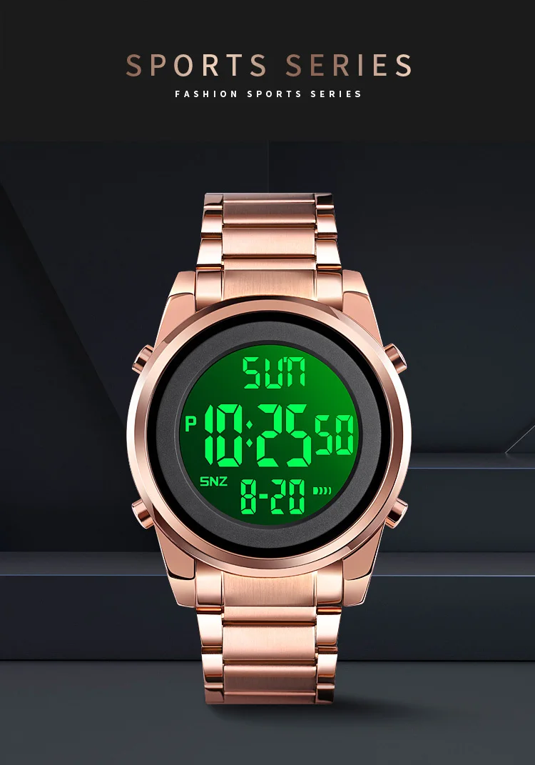 SKMEI Creative Digital Electronics Watches For Men Women Fashion Week Date Wristwatch Chrono Count Down Alarm Watch reloj hombre