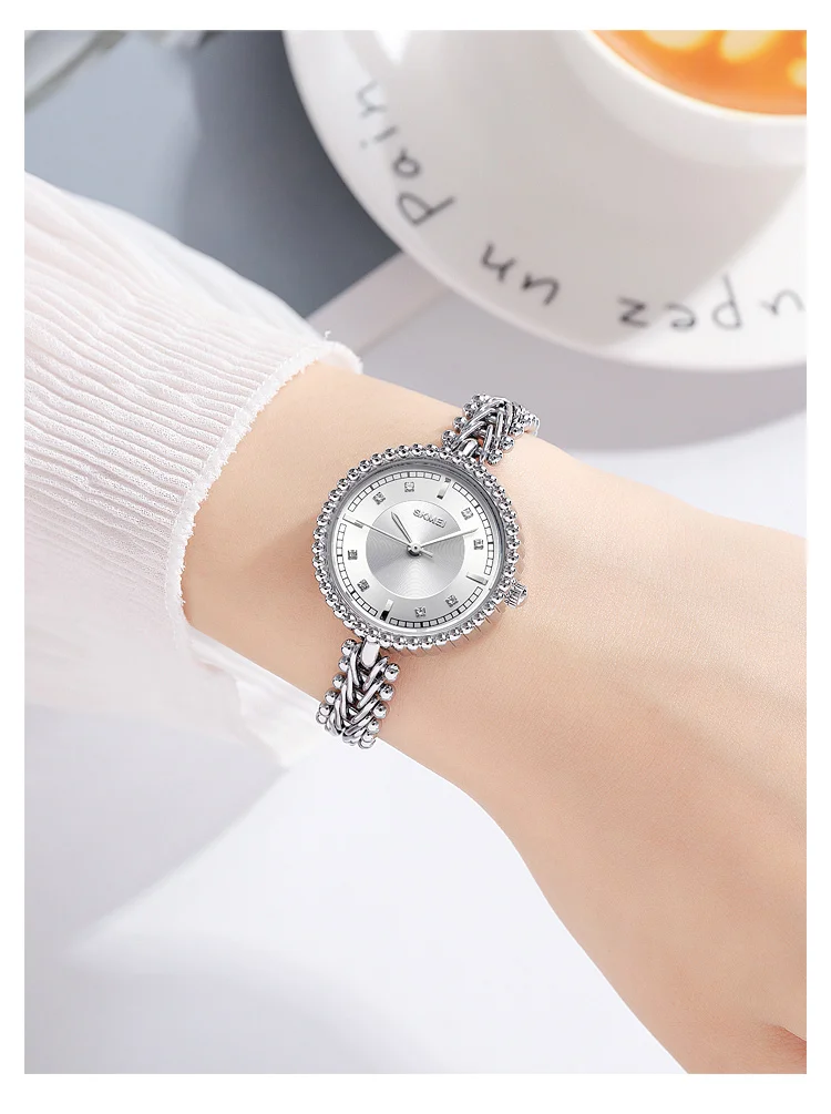 SKMEI Simple Creative Elegant Quartz Watches For Women Fashion Luxury Lady Wristwatches 3Bar Waterproof Female Watch Reloj Mujer