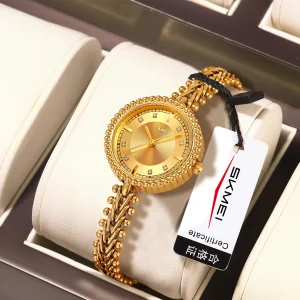 SKMEI 2548 Elegant Square Rhinestone Watch for Women (3Bar Waterproof)