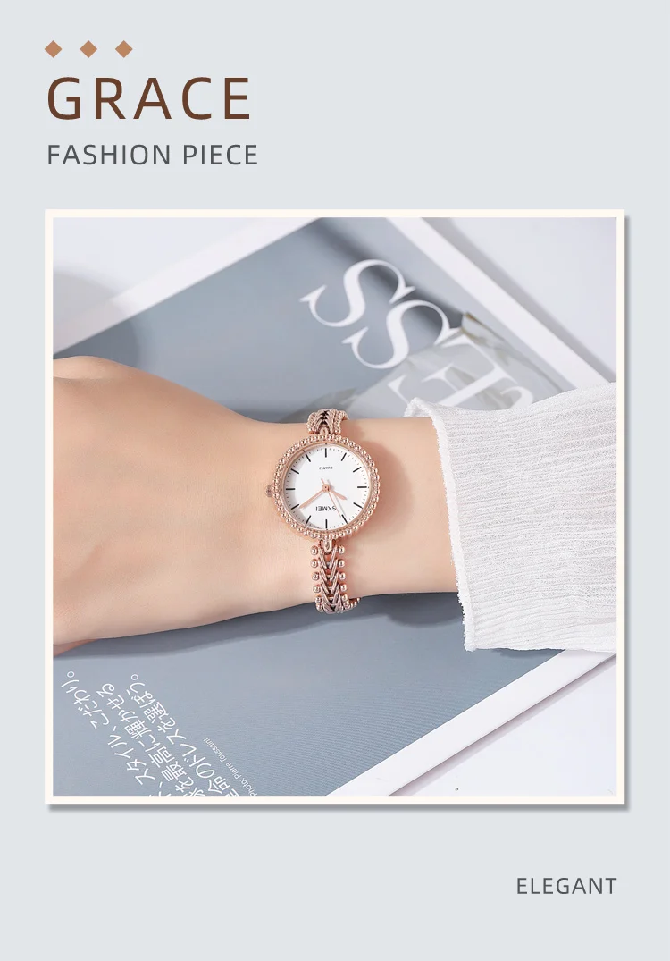 SKMEI Simple Creative Elegant Quartz Watches For Women Fashion Luxury Lady Wristwatches 3Bar Waterproof Female Watch Reloj Mujer