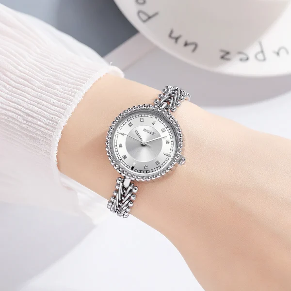 SKMEI 2548 Elegant Square Rhinestone Watch for Women (3Bar Waterproof) - Image 4