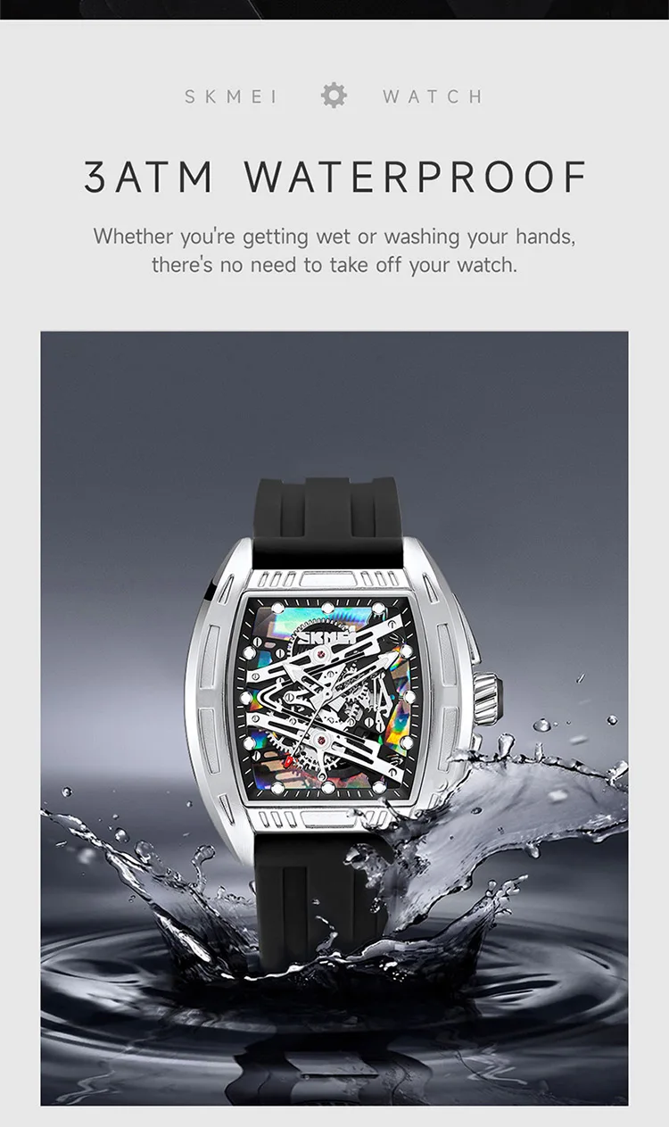 SKMEI Creative Business Quartz Watches For Men Women Fashion Design Waterproof Time Date Wristwatches Luxury Watch Reloj Hombre