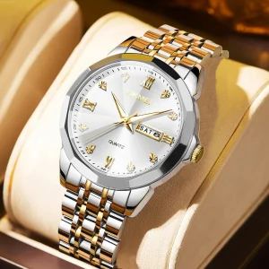 SKMEI Couple's Date Watch for Men and Women (3ATM Waterproof)