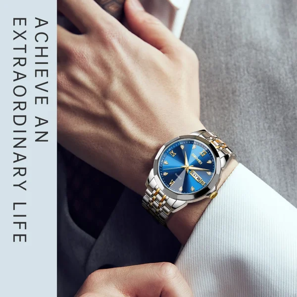 SKMEI Couple's Date Watch for Men and Women (3ATM Waterproof) - Image 3