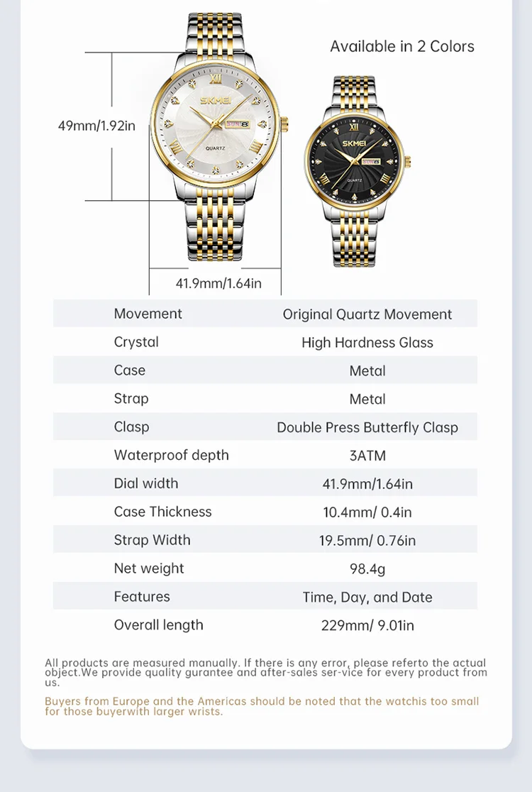SKMEI Creative Fashion Design Waterproof Time Quartz Watch Business Watch For Men Women Luxury Date Week Wristwatch Reloj Hombre