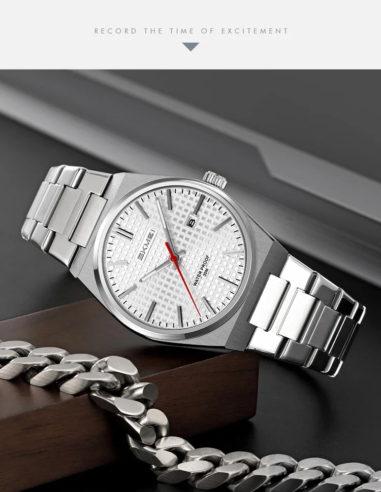 SKMEI Casual Simple Movement Quartz Watches For Men Women Business Date Wristwatches Fashion Waterproof Time Watch Reloj Hombre