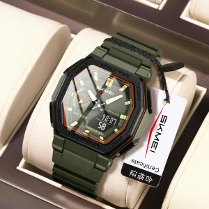 Skmei 2438 Multifunction Digital Sports Watch with Luminous Display and World Time (50M Waterproof)