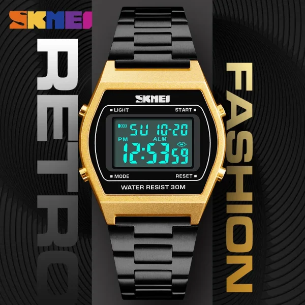 Skmei 1328 Multifunction Digital Sports Watch with Chronograph and Alarm (30M Waterproof) - Image 3