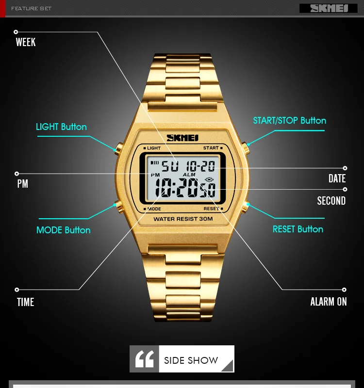 SKMEI Outdoor Sports Digital Electronics Wristwatches For Men Women Fashion Creative Watch Business Watches Relogio Masculino