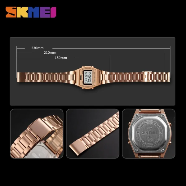 Skmei 1328 Multifunction Digital Sports Watch with Chronograph and Alarm (30M Waterproof) - Image 5