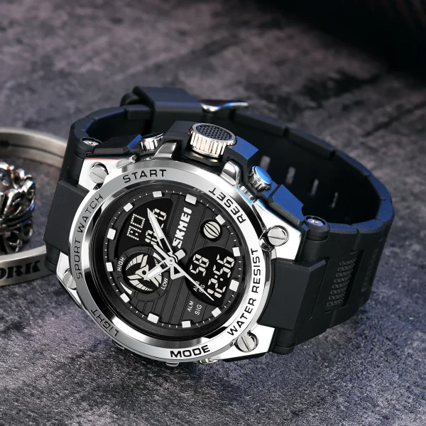 Skmei 2031 Multifunction Digital Sports Watch with Chronograph and Backlight (50M Waterproof) - Image 2