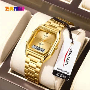 SKMEI 1612 Digital Chronograph Watch with Dual Time Display for Men and Women (50M Waterproof)