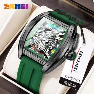 Skmei 1263 Skeleton Dial Quartz Watch for Men and Women (3ATM Waterproof)